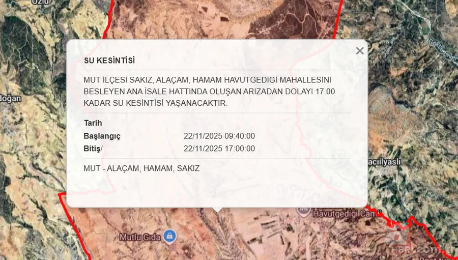 Mersin su kesintisi sorgulama: 22 Kasım Mersin’de su kesintisi ne zaman bitecek? 12