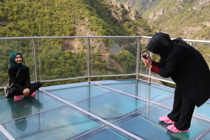 Türkiye’nin en yüksek cam seyir terasına yoğun ilgi