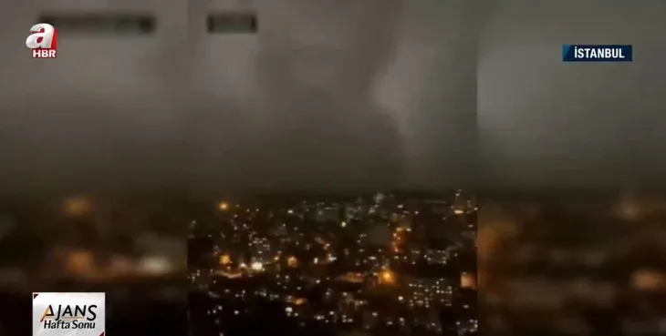 İstanbul’da şimşeklerin arasında şaşırtan görüntü! Bulutta insan silueti belirdi