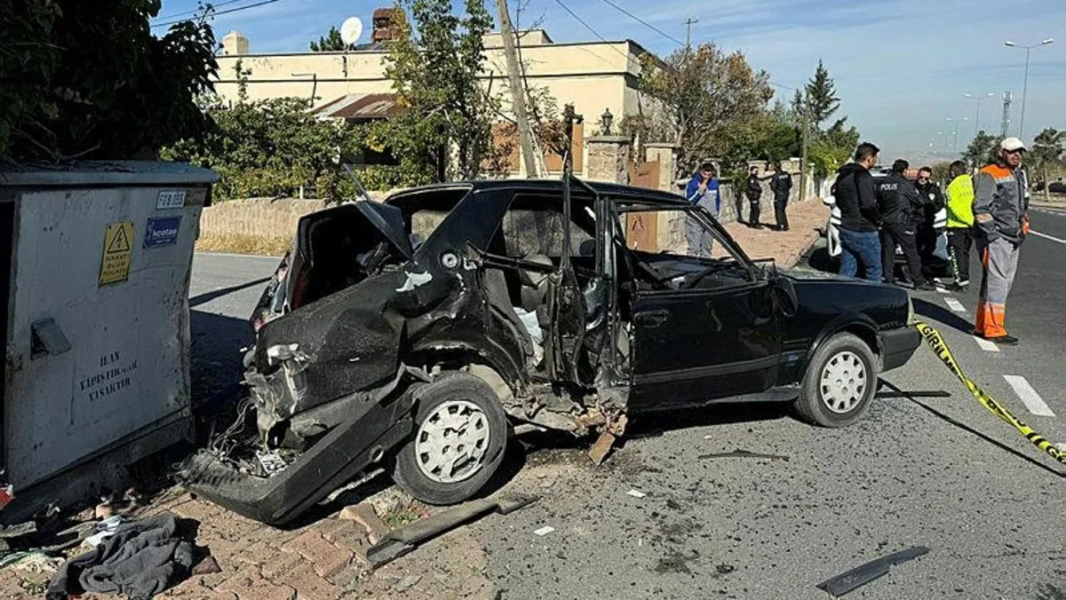 Kayseri'de feci kaza! 1 ölü 3 yaralı