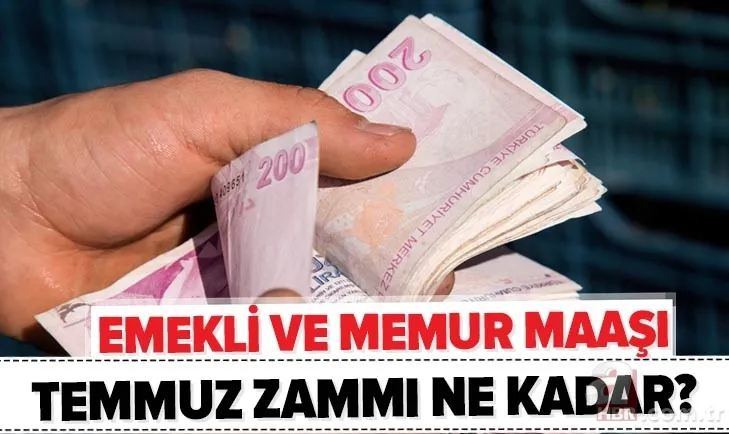 Son dakika: Emekli ve memur maaşı enflasyon farkı zam oranı nedir? 2020 Temmuz zammı ne kadar olacak? 1