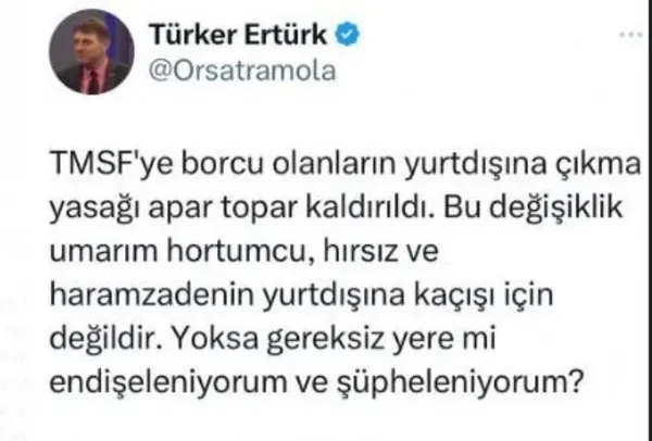 TMSF’den ’yurt dışına çıkış yasağını apar topar kaldırdı’ iddialarına yalanlama