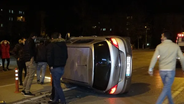 Takla atan otomobilden sağ çıktı: Hiçbir şeye sap olamadım - 2