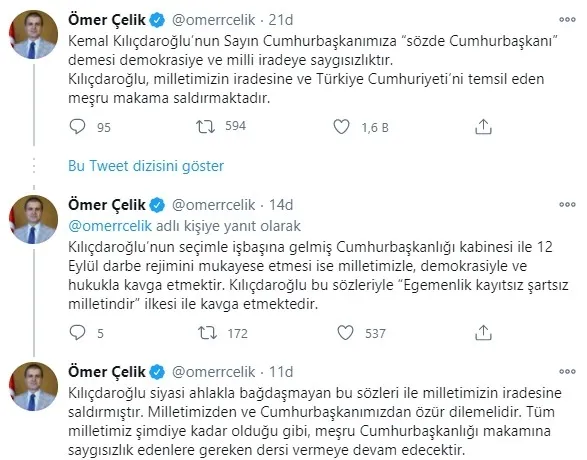 İletişim Başkanı Fahrettin Altun: Kemal Kılıçdaroğlu Başkan Erdoğan ve milletimizden özür dilemelidir
