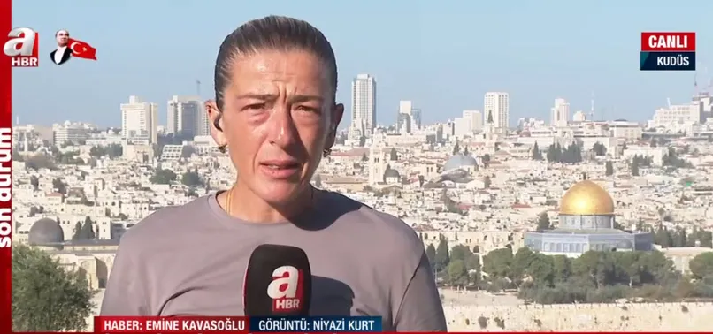 Son dakika haberini A Haber canlı yayınında duyurdu! Katil İsrail'in iki kez vurduğu Cibaliye Kampı uydudan görüntülendi