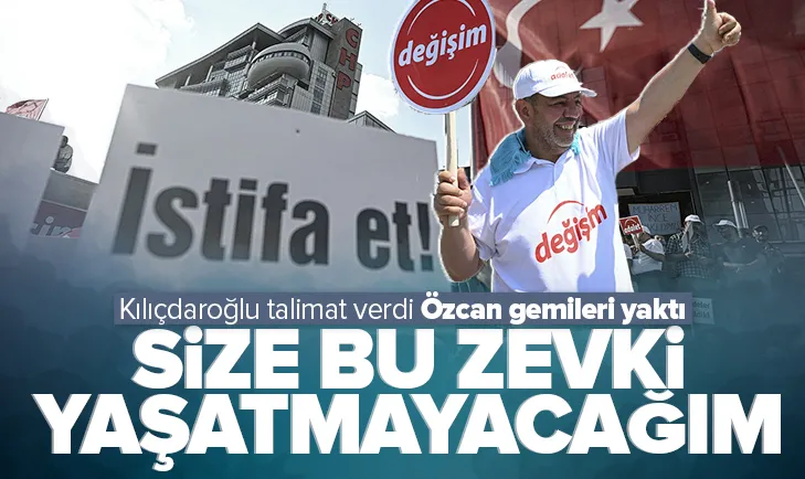 Özcan: Size bu zevki yaşatmayacağım