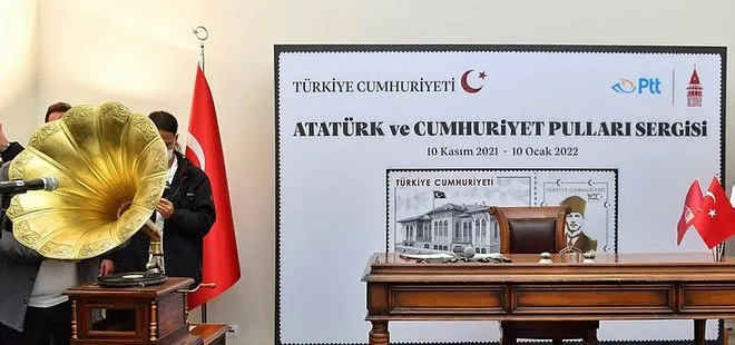 Beyoğlu’nda 10 Kasım’a anlamlı sergi: Özel pullar ilk kez sergilendi