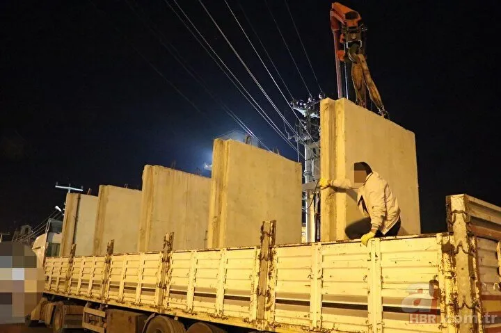 Müjdeyi başkan Erdoğan vermişti harekete geçildi! 7 tonluk bloklar böyle kaldırıldı