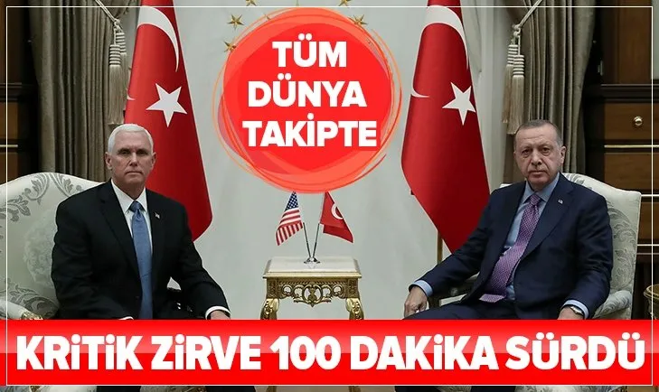 Başkan Erdoğan-Pence görüşmesi sona erdi
