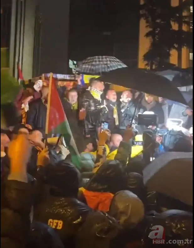 Zulme karşı tek yürek! Dört büyüklerin taraftar grupları Filistin için toplandı 19