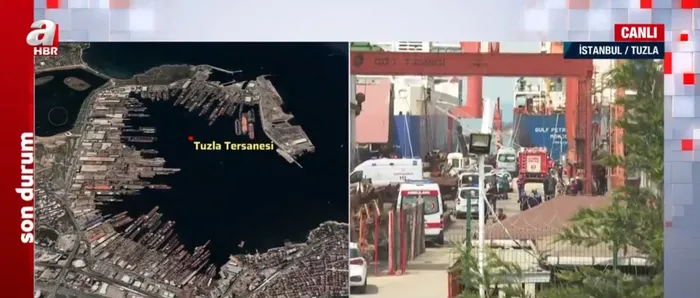 Son dakika: Tuzla tersanesinde patlama! Çok sayıda yaralı var - 2