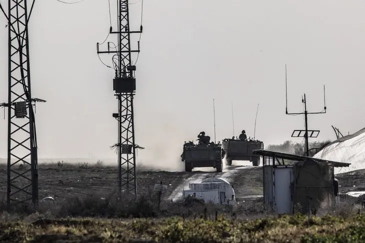 Katil İsrail ordusunun Gazze’ye yaptığı askeri sevkiyat görüntülendi
