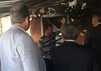 Osmaniye'deki yangında evini kaybeden vatandaş İYİ Parti heyetini evine sokmadı: Sizin benim için yapacağınız bir şey yok