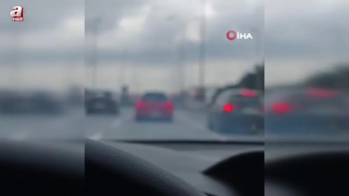 E’5’te makas atan trafik magandası kamerada