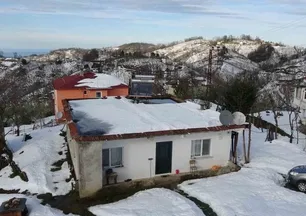 Ordu'nun yükseklerinde kar manzaraları