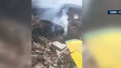 İzmir’de orman yangını! Ekipler alarma geçti