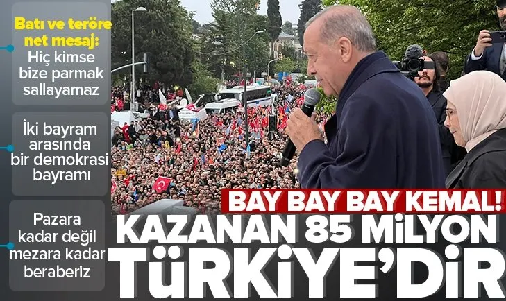 Başkan Erdoğan: Kazanan 85 milyon Türkiye’dir