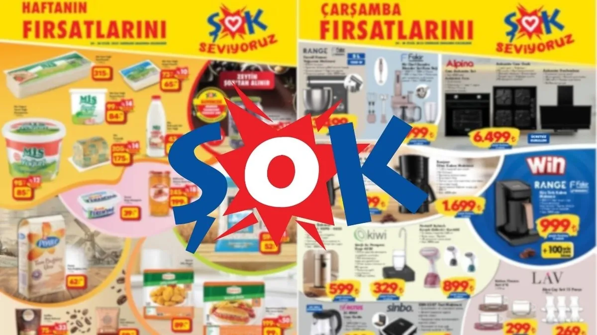 ŞOK 24-30 Eylül Aktüel Katalog: ŞOK’ta bu hafta neler var? Süt 39.90 TL, süzme çiçek balı 199 TL, peynir 84,90 TL