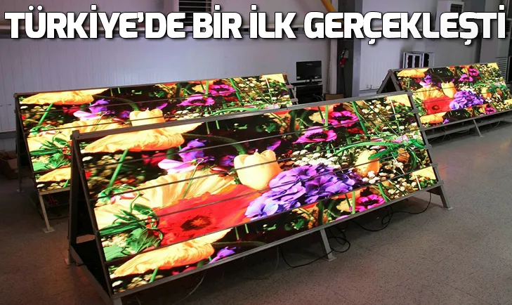 Türkiyenin ilk yerli LED ekran fabrikası tanıtıldı