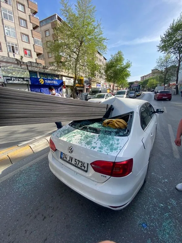 Son dakika | Bu kazadan kimse yara almadan kurtuldu! Mızrak gibi saplandı