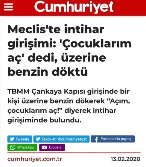 TBMM önünde intiharın perde arkası ortaya çıktı