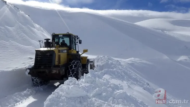 Muş’ta kar kalınlığı 5 metreyi buldu! Yüksek rakımlı köylerde karla mücadele
