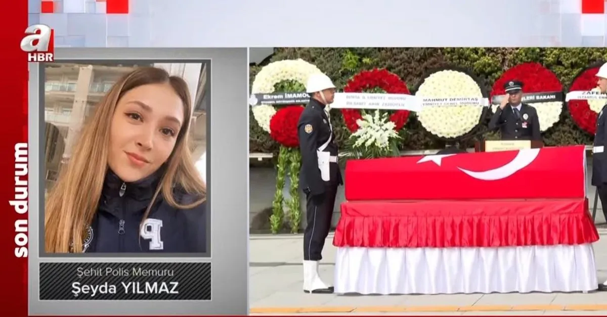 Şehit Polis Şeyda Yılmaz'a veda