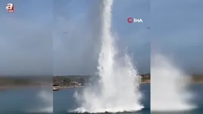 Denizde bulunan mayın imha edildi