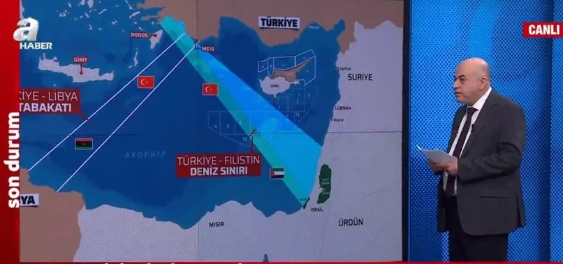 Türkiye'nin Filistin ile deniz sınırı olacak mı? Hüseyin Çelik tarihi anlaşmayı A Haber'de değerlendirildi