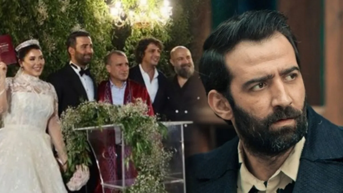 Oyuncu Ferit Kaya Diyarbakır'da evlendi! Barış Arduç halay çekti...