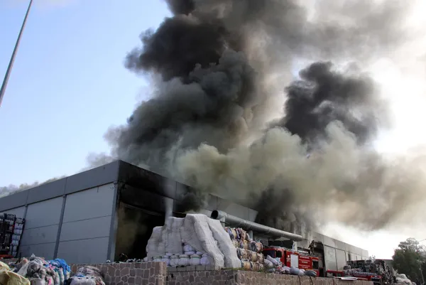 Son dakika: Uşak'ta iplik fabrikasında yangın - 3