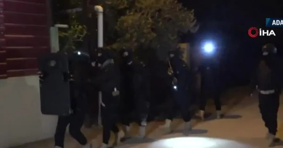 Adana'da PKK/YPG'ye şafak operasyonu