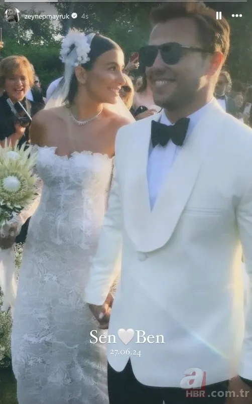 Tolga Sarıtaş 5 yıllık sevgilisi Zeynep Mayruk ile evlendi! Sibil Çetinkaya peş peşe paylaştı! Düğünden kareler... 4
