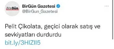 Pelit Pastaneleri ’satış ve sevkiyatları geçici olarak durdurdu’ iddiasını yalanladı