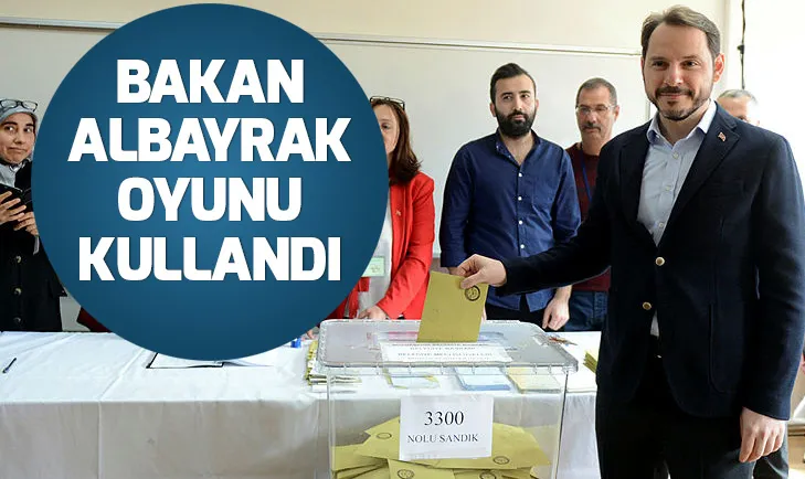 Hazine ve Maliye Bakanı Berat Albayrak oyunu kullandı
