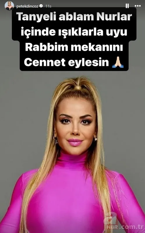 Yıllarca küs kalmışlardı! Petek Dinçöz Tanyeli'ye böyle veda etti 4