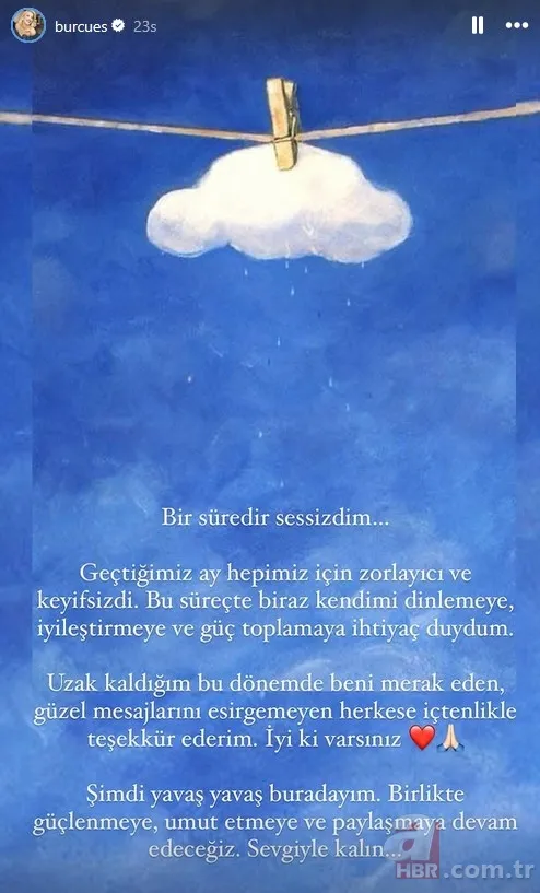 Meğer bu yüzden sessiz kalmış! Burcu Esmersoy uzun bir aradan sonra paylaştı 6