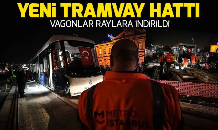 Eminönü-Alibeyköy tramvay hattında test sürüşü başlıyor