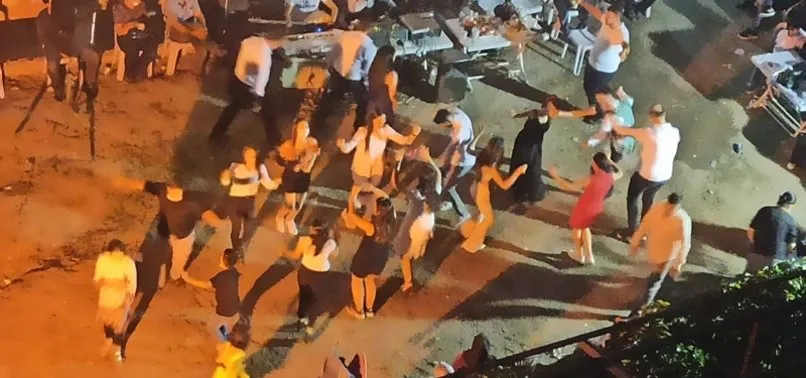 Ankara Sincan'da skandal görüntüler! Ne maske ne sosyal mesafe