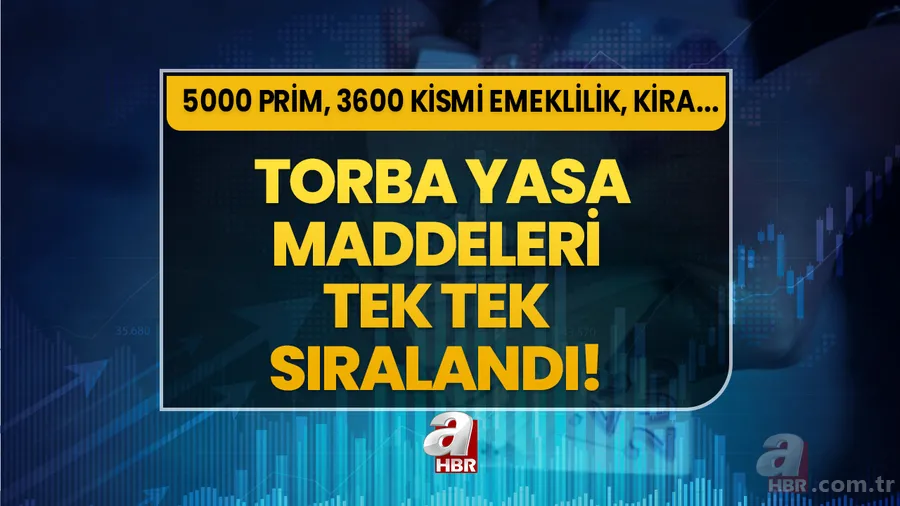 Detaylar netleşiyor! Torba yasa maddeleri tek tek sıralandı! 5000 prim, 3600 kısmi emeklilik, Bağkur Tescil affı, kira, staj ve çıraklık sigortası... 1
