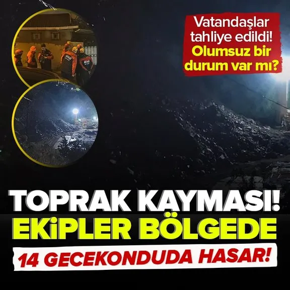 İstanbul Gaziosmanpaşa’da toprak kayması! 14 gecekondu zarar gördü 70 kişi tahliye edildi