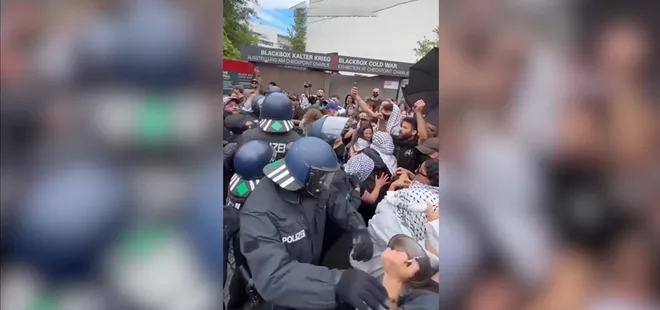 Berlin’de Filistin eylemine polis müdahalesi: 57 gözaltı