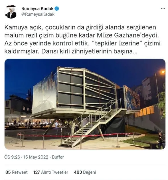 CHP’li İBB’den Müze Gazhane’de büyük rezalet! Çocukların zihnini bulandıran görselleri kim yaptı?