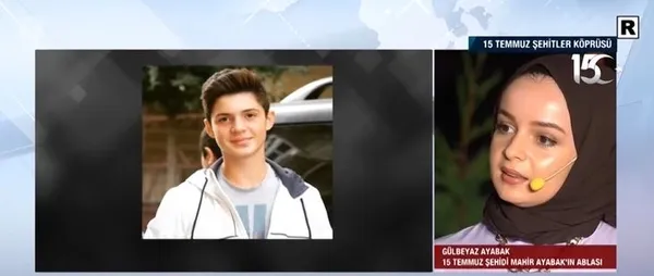 15 Temmuz şehidi Mahir Ayabak’ın ablası Gülbeyaz Ayabak A Haber’e konuk oldu 15 Temmuz’da kardeşimi şehit eden katil başçavuş mahkemede anneme bakarak kahkaha attı