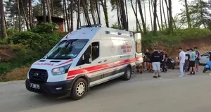 Sinop’ta motosiklet devrildi: 1 yaralı