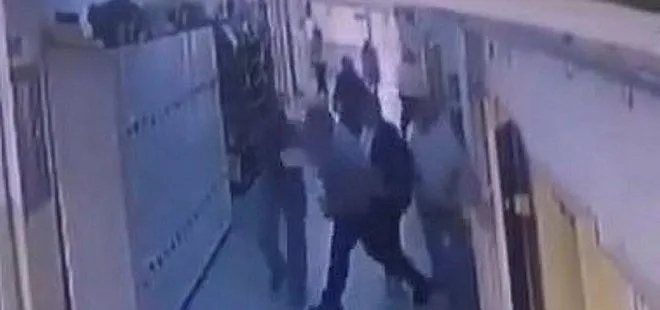 Kadın öğretmene yumruklu saldırı kamerada! Saldırgan tutuklandı