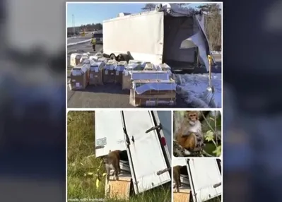 Hastalıklı maymunlar firar etti