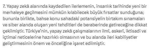 MGK’da bir ilk! Dikkat çeken yapay zeka maddesi: Önem ve önceliğimiz...