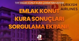 THY Emlak Konut kura sonuçları isim listesi sorgulama ekranı!