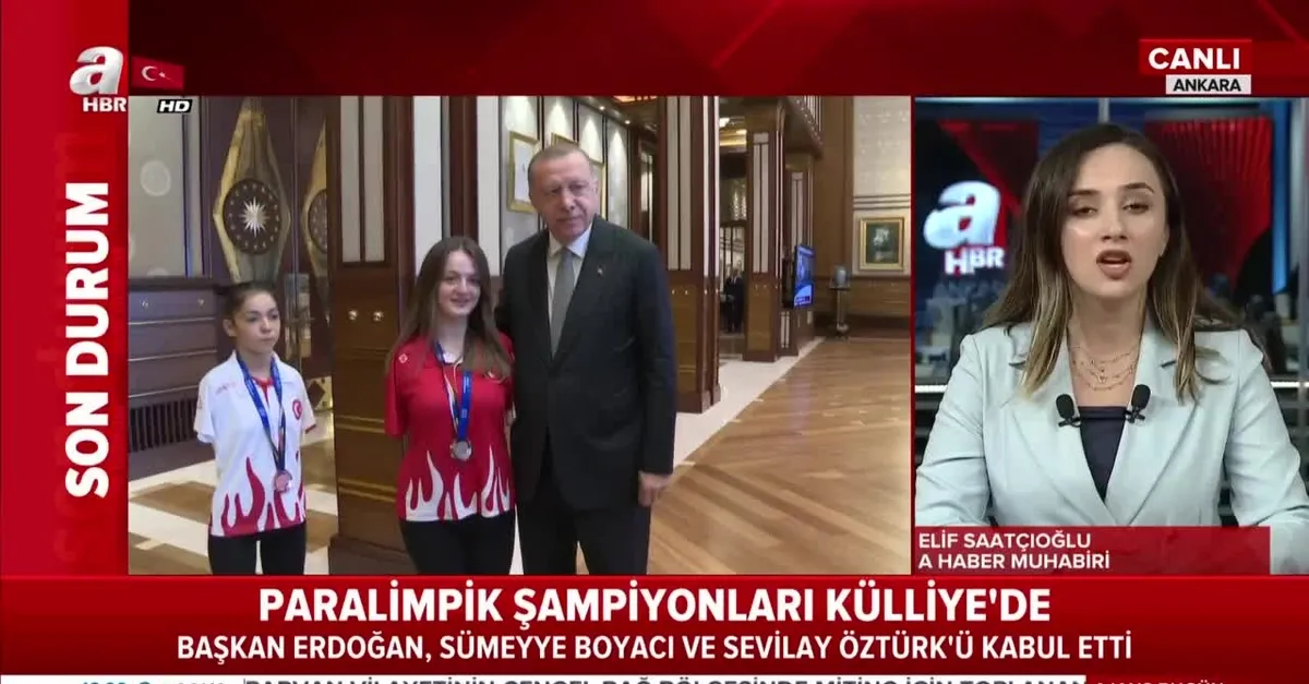 Başkan Erdoğan milli sporcuları kabul etti | Video
